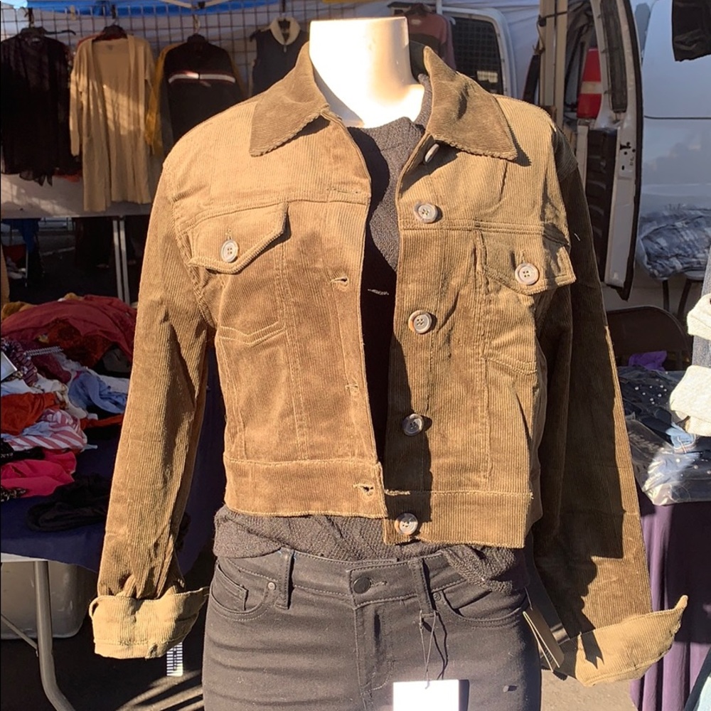 Corduroy green jacket